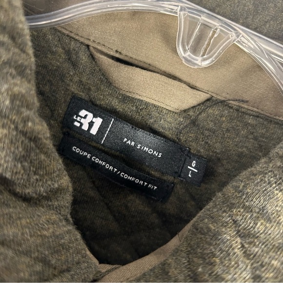 NWT Le31 Men's Quilted Olive Jacket L - Picture 5 of 15